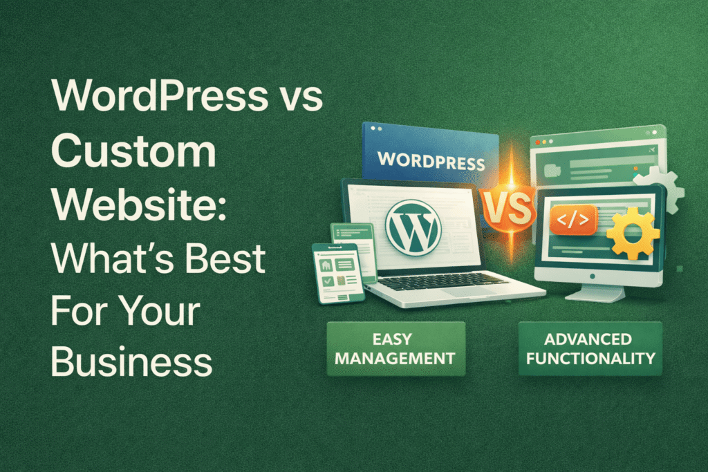 WordPress vs Custom Website: What’s Best For Your Business